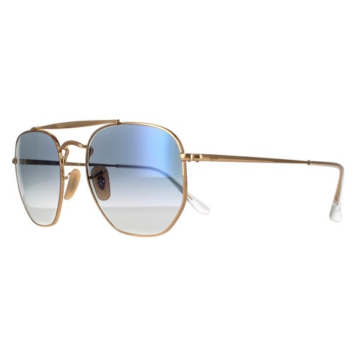 Ray-Ban Sonnenbrille Marshal 3648 001/3F Gold HellBlau Verlauf - Bild 2 von 8
