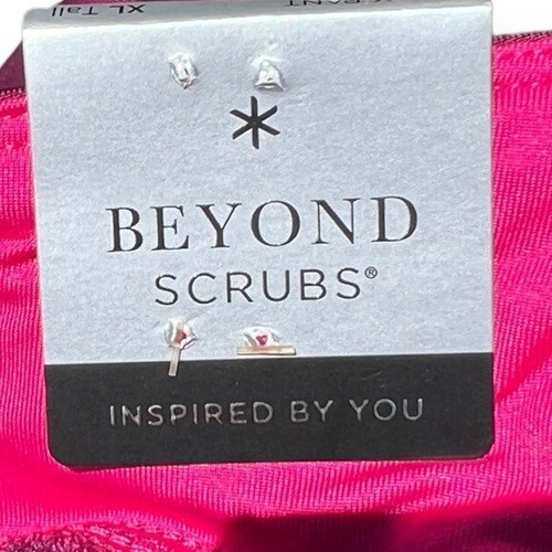 🌻NEW w/tags Beyond Scrubs Wine Color Abby Yoga Pants Size XL Tall - Picture 10 of 12