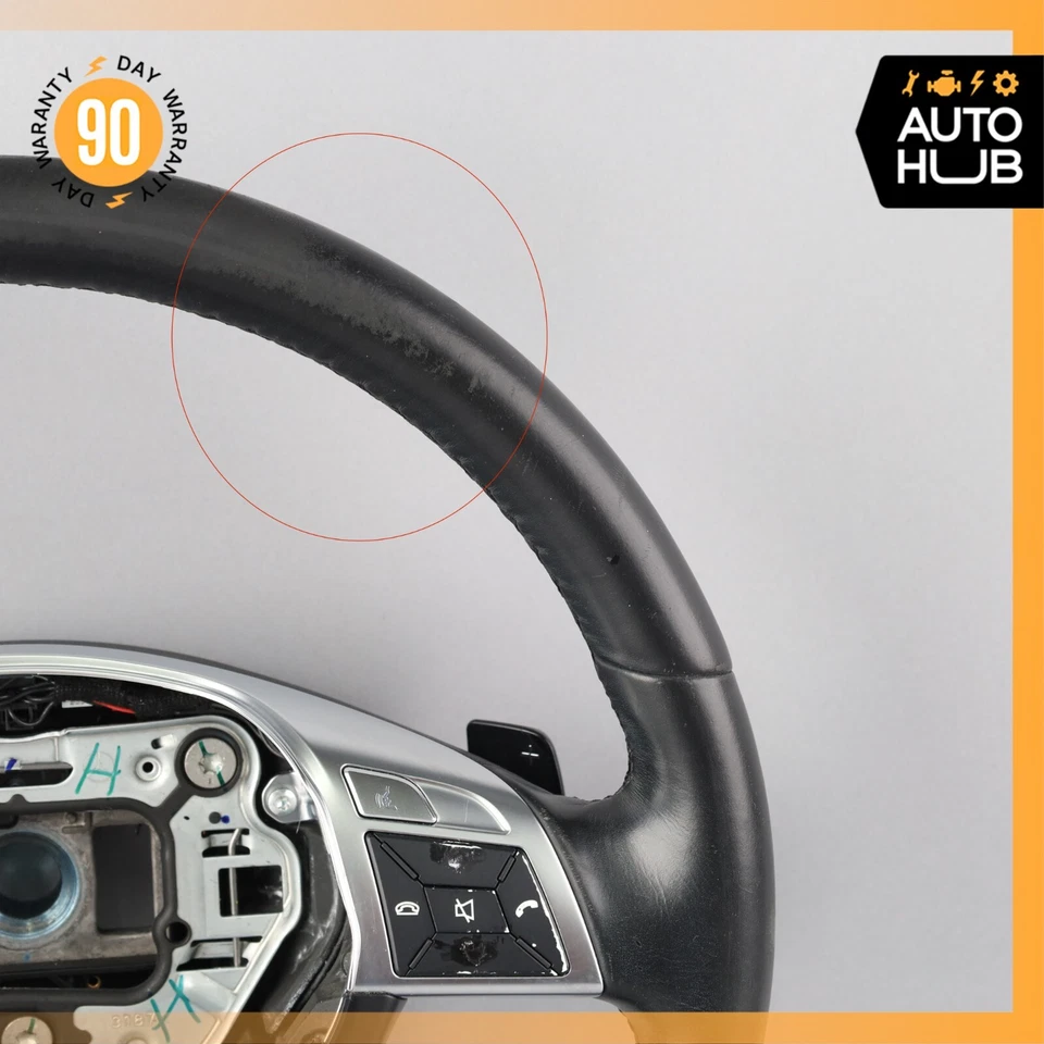 Volante conductor Mercedes X166 GL450 ML550 12-16 con palancas de cambio OEM Foto 4 de 4
