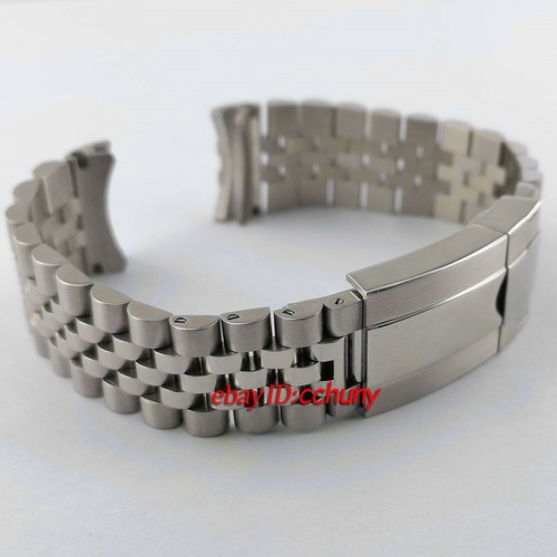 316L Solid Steel 20mm Sterile Steel Bracelet watchband strap fit Mens Watch - Picture 3 of 5