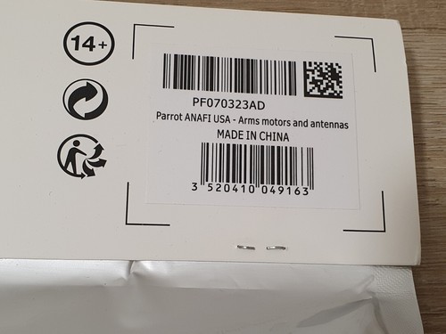 Parrot Anafi Drohne USA Arm Kit + Motor + Antenne PF070323AD Ersatzteil NEU Arme - Picture 3 of 4