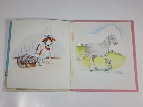 Vintage Golden Tell A Tale Book Dr Hilda Makes House Calls Vet On Motorcycle - Picture 8 of 8