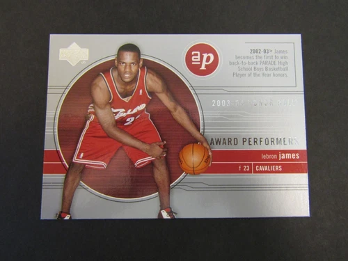 UPPER DECK  2003-04 HONOR ROLL LEBRON JAMES AWARD PEFORMERS AP1