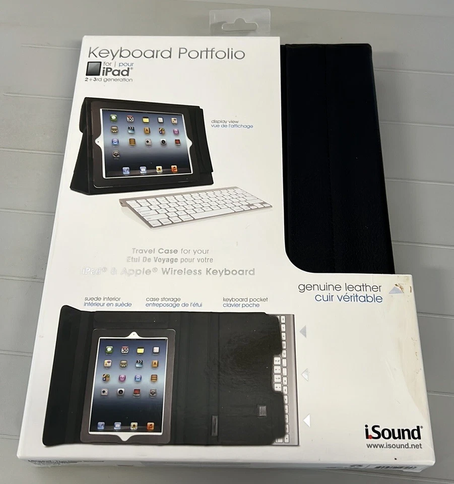 isound кожаный чехол для клавиатуры для iPad новый - Изображение 2 из 3