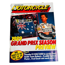 Australian Motorcycle News Motorbike Magazine February March 1989 Grand Prix
