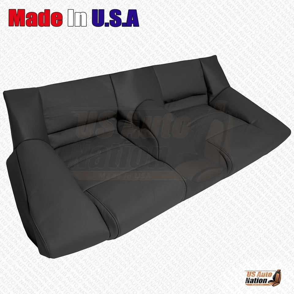 Ford Mustang V6 2005 2006 2007 2008 2009 - Banco trasero parte inferior cubierta de cuero negro Foto 3 de 4