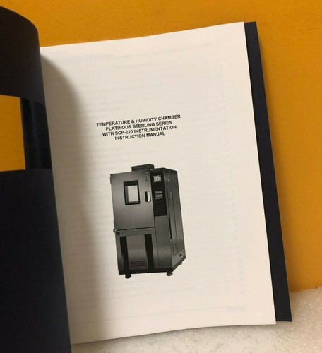 Espec Temperature & Humidity Chamber SCP-220 Instruction Manual - Foto 3 di 3