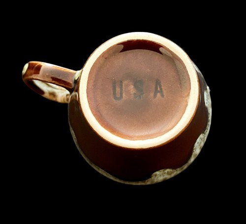 3er Set Canonsburg braune Tropfglasur Vintage USA Keramik Kaffeetassen Tassen 70er Jahre - Bild 5 von 5