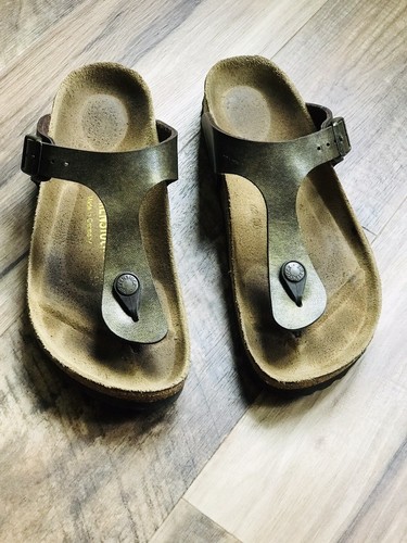 Papillio by Birkenstock Women Gizeh Sandals EU 38 Metallic Copper 7 US Size - Picture 2 of 4