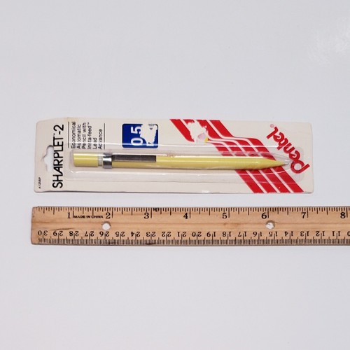 Vintage Japan Pentel 0.5MM A125 Sharplet-2 Mechanical Pencil Yellow - New Rare - Picture 3 of 3