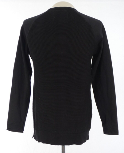 Felpa uomo Alcot maglione maglia costina dettaglio zip sintetica maglione girocollo S - Foto 4 di 18