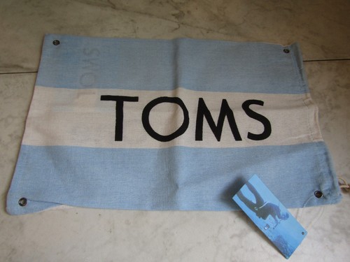 Neu mit Etikett Toms Schuhe Kordelzüge Staubschutz Schuhbeutel Reise Aufbewahrung - Bild 1 von 3