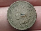 1871 Indian Head Cent Penny- Bold N, VG/Fine Details