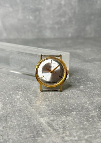 RAKETA WATCH SOVIET USSR -ATOM- DESIGN DIAL GOLD-PLATED CASE - Imagen 4 de 16