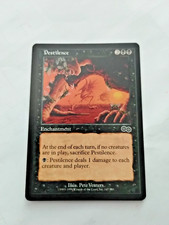 MTG Pestilence Urza's Saga Regular Common - Bit of Edge Wear - See Pics