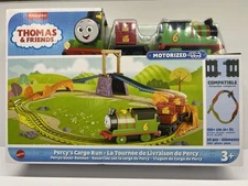 RARE - Thomas Friends Percy's Cargo Run Train Play set Motorized Fisher Price