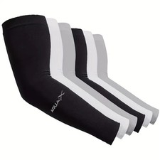 3/5 Pairs Cooling Arm Sleeves Cover UV Sun Protection Outdoor Sports Men Women
