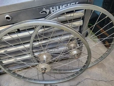 Vintage 1983 Ukai 7C 20”x1-3/8” BMX Racing Rims Set 36h Silver Japan HTF