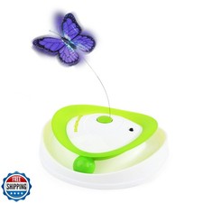 ALL FOR PAWS 2 in 1 Interactive Cat Butterfly Flutter Toy with Rolling Balls