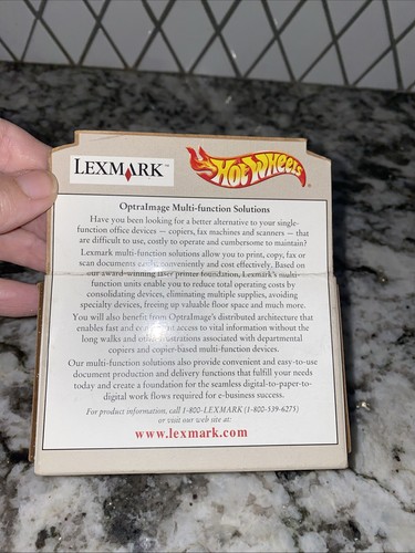 COCHE FUNDIDO A PRESIÓN HOT WHEELS 1/64 1966 67 PONTIAC GTO LEXMARK EDICIÓN ESPECIAL De colección 2000 - Imagen 5 de 7