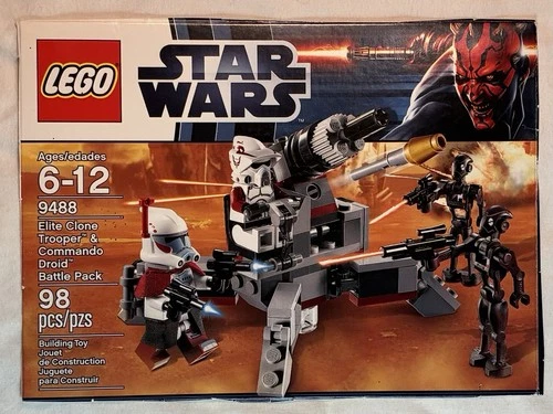 LEGO Star Wars Elite Clone Trooper & Commando Droid Battle Pack 9488 w/Minifigu…
