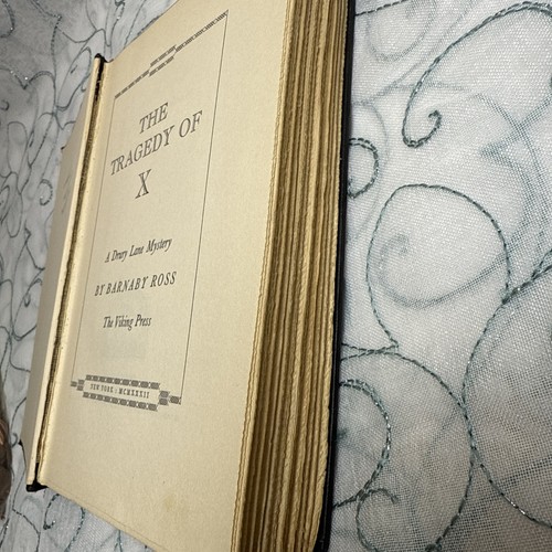 The Tragedy Of X-Barnaby Ross (Ellery Queen)-1932 Viking Press-First Edition HC - Imagen 8 de 9