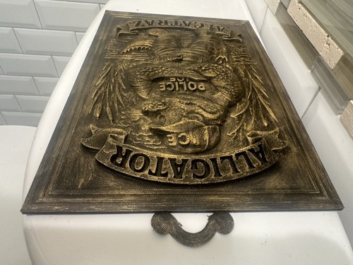 9” X 6.5”Alligator Alcatraz Ice Agent Plaque Sign Wall Art Don’t Tread On Me 3d - Bild 7 von 8