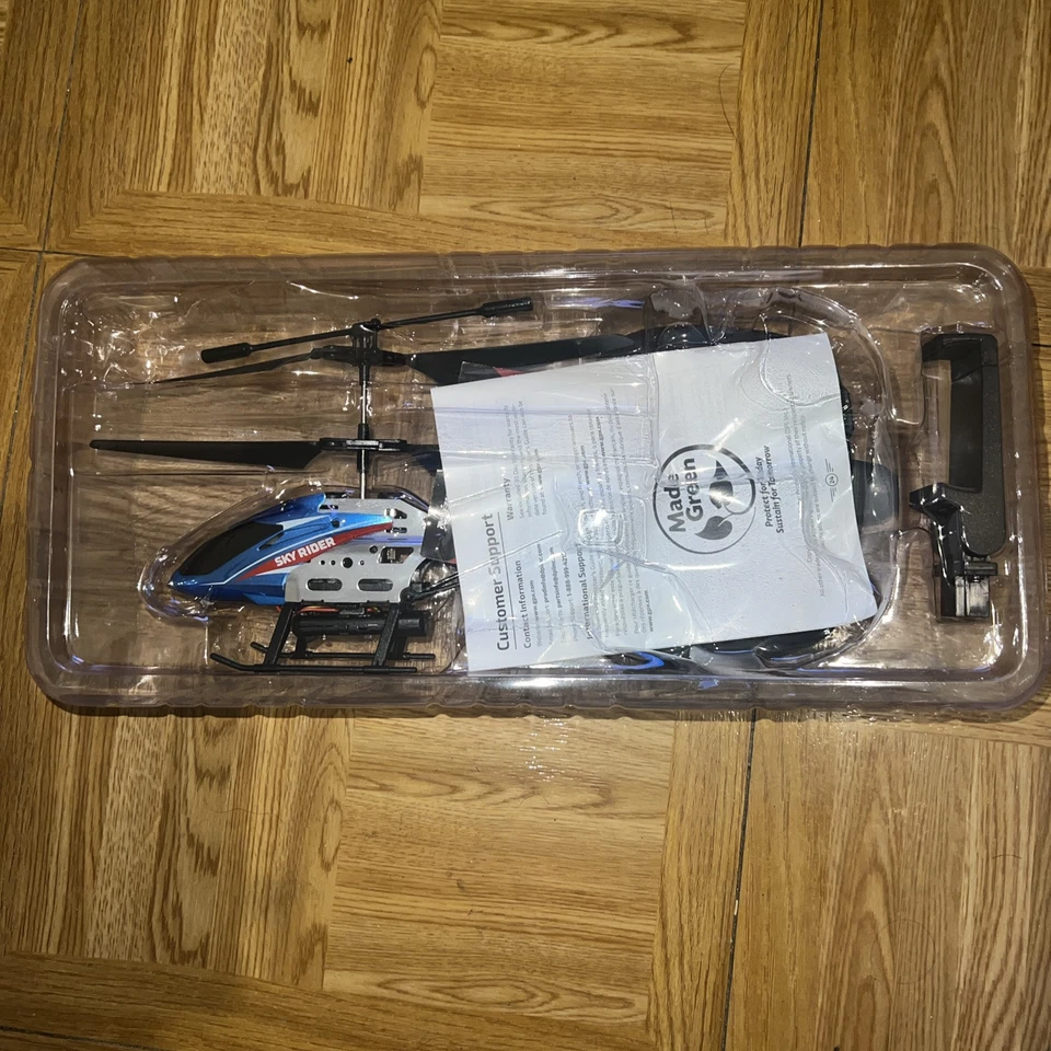 H-41 Pilot Sky Rider Helicopter Drone with Wi-Fi Camera, (DRW241BU) BLUE, NIB - Image 4 of 4