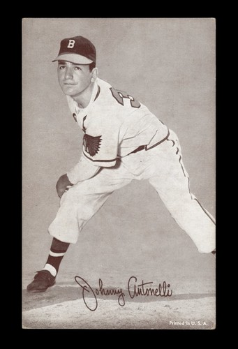 1947-66 Exhibits Set-Break Johnny Antonelli Braves VG-VGEX *GMCARDS*