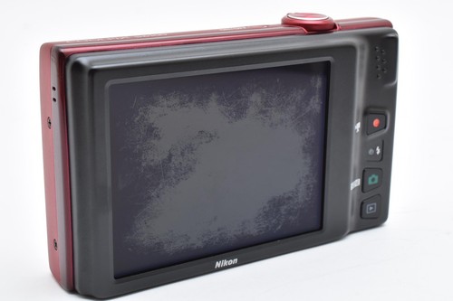 [NEAR MINT] Nikon COOLPIX S6100 RED 7x Zoom Compact Digitral Camera from JAPAN - Picture 8 of 11