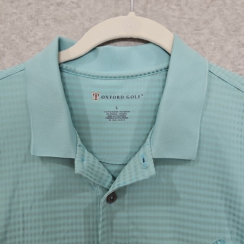 Oxford Golf Poloshirt The Ritz Carlton St Thomas Herren Gr. L Blau Kurzarm - Bild 4 von 9