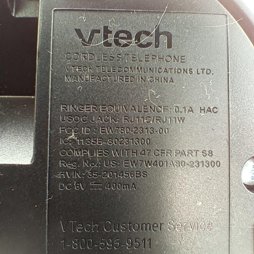 VTech IS8121-3 Cordless Phone System Bluetooth Answering Machine 3 Handsets - Picture 10 of 11