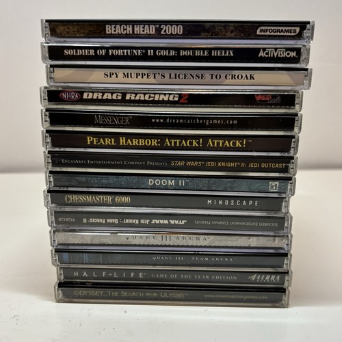 VTG Classic PC Game Lot CD Jewel Cases, DOOM, Quake, Star Wars, Half Life Bundle - Picture 3 of 12