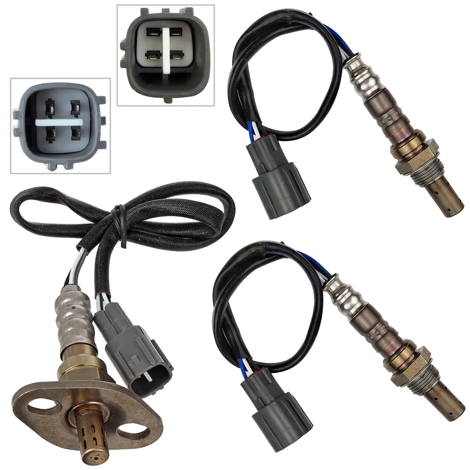 Sensor de oxígeno aguas arriba + aguas abajo 3 piezas para Toyota Highlander 2001 2002 2003 3,0 L Foto 4 de 4