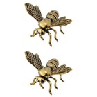  2 Pieces Bee Figures Decorations for Home Desk Accessories Office