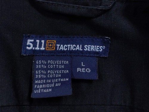 5.11 Tactical Series Herren schwarz Langarm Dienst Hemd Jacke Gr. L REG Polizei - Bild 4 von 19