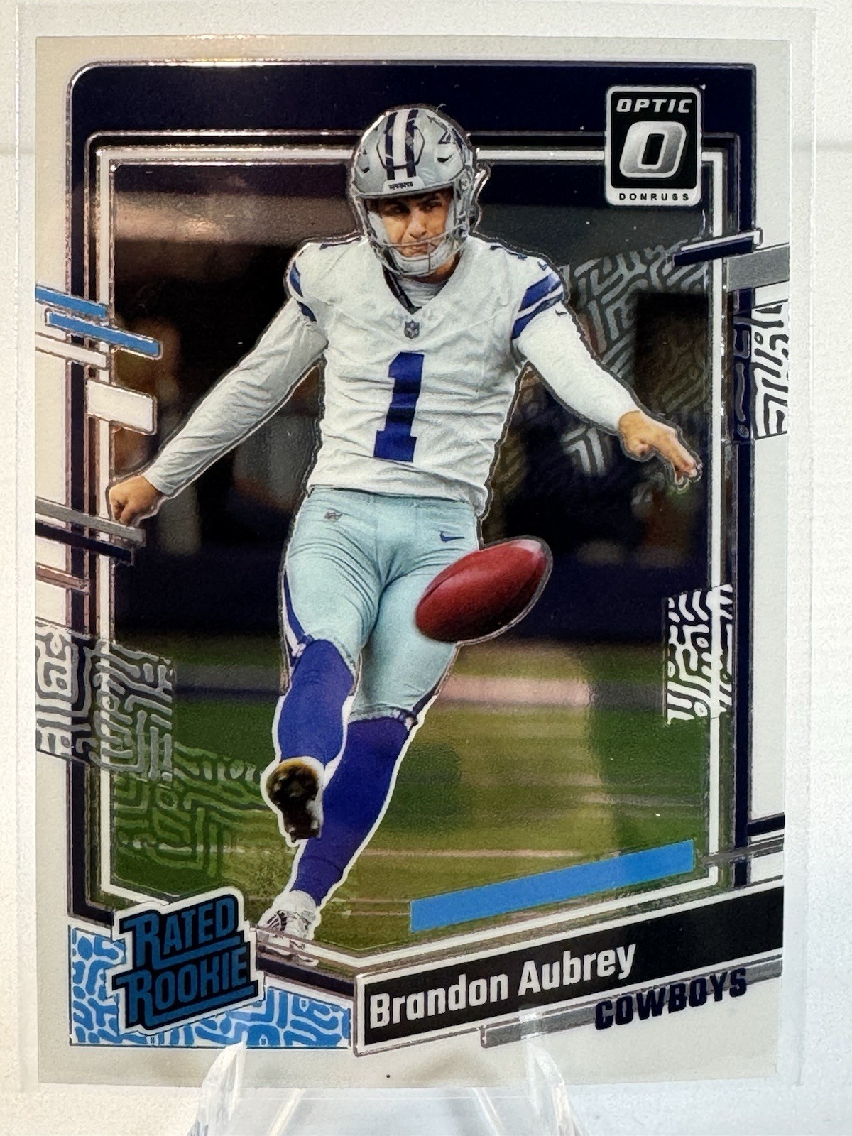 2023 Panini Donruss Optic Brandon Aubrey RC Rated Rookie #226 SP Base Cowboys