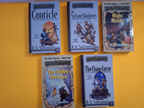 Forgotten Realms RA Salvatore The Cleric Quintet Complete Paperback Set Lot 1-5