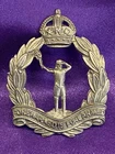 Genuine WW2 KC The Royal Observer Corps White Metal OR Cap Badge w/lugs