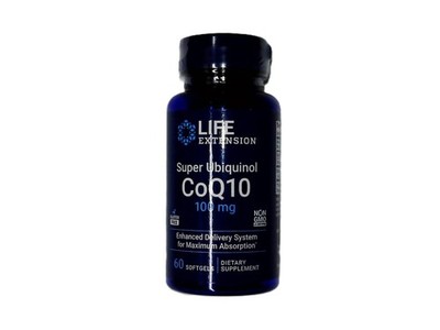 LIFE EXTENSION SUPER UBIQUINOL CoQ10 100mg 60 SOFTGELS EXP. 08/2027 +