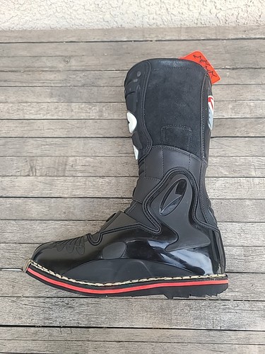 AXO Boxer Motocross Riding Boots Size 10. black/Red& Wht Trim. New W/tags In Box - Bild 8 von 24