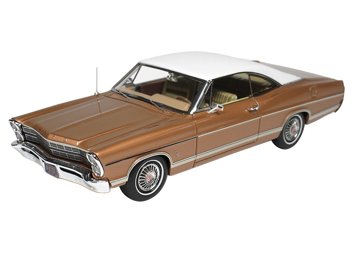 1967 FORD GALAXIE BURNT AMBER 1/43 MODEL CAR BY GOLDVARG