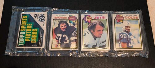 1979 Topps Football Rack Pack Unopened Ozzie Newsome Rookie Card On Back