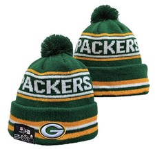 Authentic New Era GREEN BAY PACKERS NFL Fleece Lined Knit Beanie Cap sideline