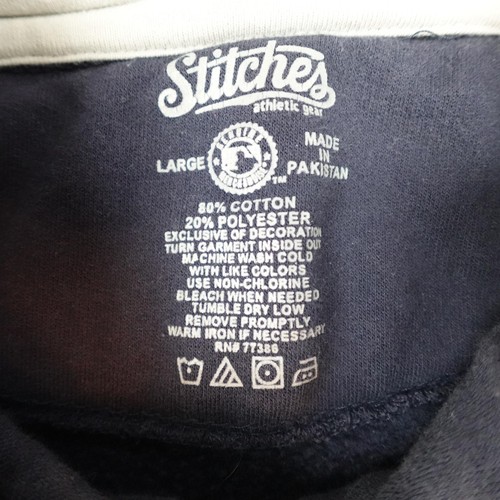 New York Yankees Hoodie Herren Large Navy MLB Reißverschluss Sweatshirt Nähte - Bild 5 von 9