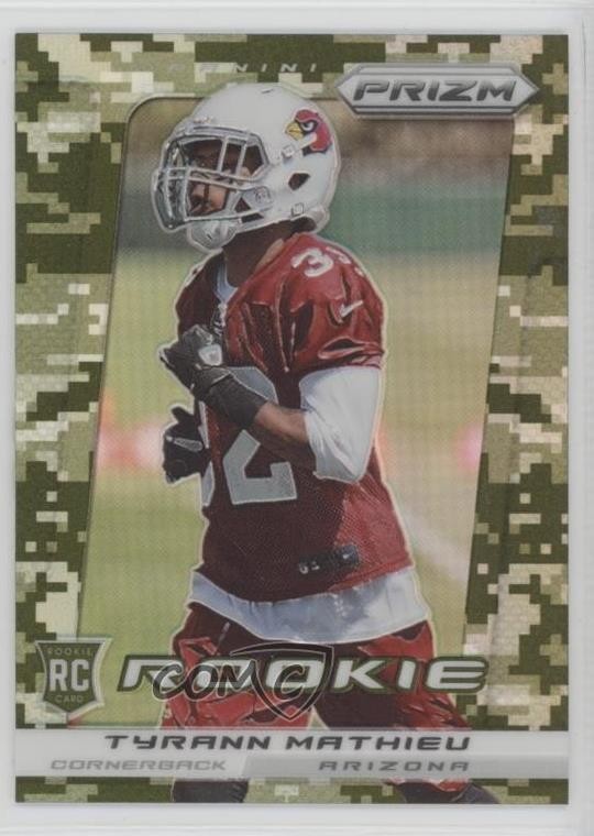 2013 Panini Prizm Rookie Target Camo Prizm Tyrann Mathieu #296 Rookie RC 0h6w