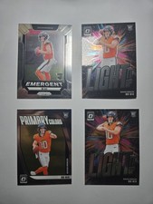 2024 Bo Nix Panini Prizm, Panini Optic, Lot Of 4 Rookie Cards