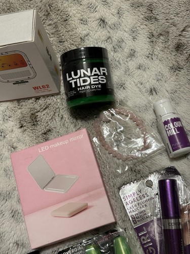 Make Up & Nail Lot Eyes Makeup Remover Wipes Pimple Patches Light Mirror Hair Dy - Picture 5 of 8