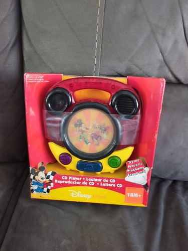 Disney Store Cd Player Mickey Mouse Brand New In Box - Picture 1 of 5