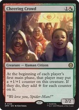 NM Cheering Crowd, MTG, Marvel's Spider-Man, Magic the Gathering, 126